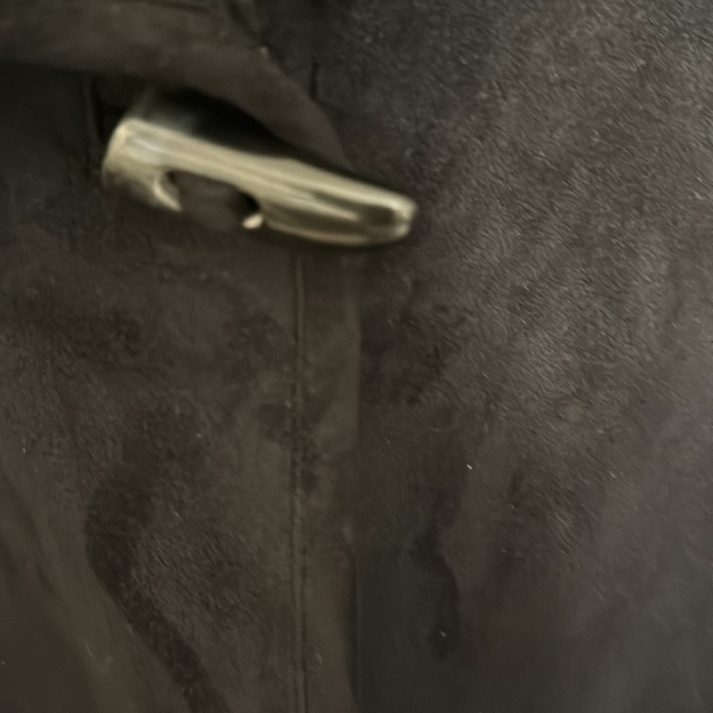 Lauren by Ralph Lauren Faux Suede Hooded Coat - Picture 2 of 5